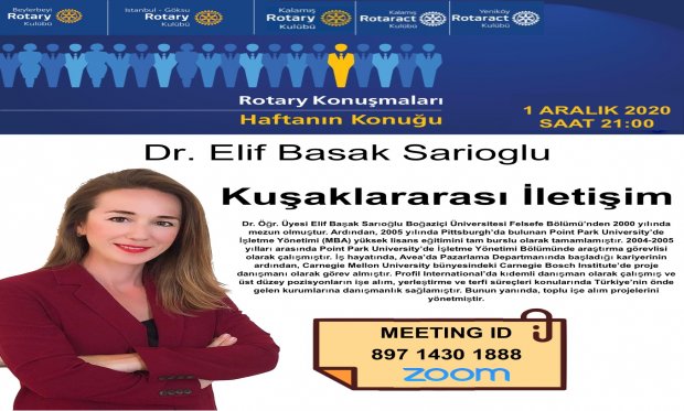 KONUK KONUSMACIMIZ DR.ELIF BASAK SARIOGLU 